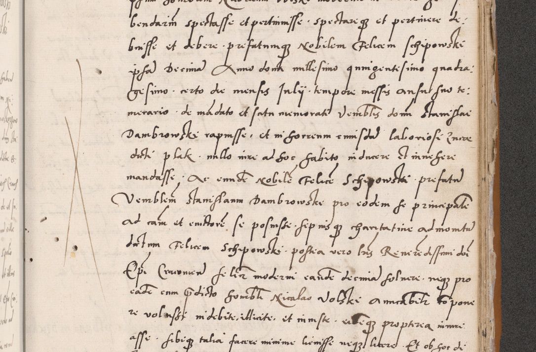 Zdjęcie nr 705 dla obiektu archiwalnego: Acta actorum coram reverendo patre domino Benedicto Isdbienski cancellario Gnesnesi, canonico et reverendissimi in Christo patris et domini domini Petri Dei gratia archiepiscopi Gnesnensis et episcopi Cracoviensis sedisque apostolice legati nati et primatis Regni Polonie, vicarioque in spiritualibus generali Cracoviensi ad annum Domini millesimum quingentisimum quadragesimum primum, cuius indictio est quatuordecima, pontificatus sanctissimi in Christo patris et domini nostri domini Pauli divina providencia pape tercii, anno ipsius septimo, feliciter continuantur. Dii cepta secundent
