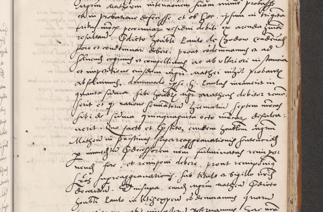 Zdjęcie nr 691 dla obiektu archiwalnego: Acta actorum coram reverendo patre domino Benedicto Isdbienski cancellario Gnesnesi, canonico et reverendissimi in Christo patris et domini domini Petri Dei gratia archiepiscopi Gnesnensis et episcopi Cracoviensis sedisque apostolice legati nati et primatis Regni Polonie, vicarioque in spiritualibus generali Cracoviensi ad annum Domini millesimum quingentisimum quadragesimum primum, cuius indictio est quatuordecima, pontificatus sanctissimi in Christo patris et domini nostri domini Pauli divina providencia pape tercii, anno ipsius septimo, feliciter continuantur. Dii cepta secundent
