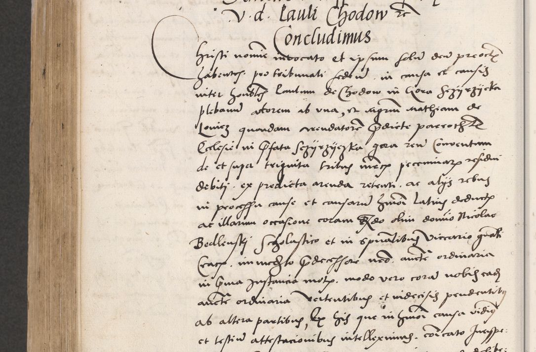 Zdjęcie nr 690 dla obiektu archiwalnego: Acta actorum coram reverendo patre domino Benedicto Isdbienski cancellario Gnesnesi, canonico et reverendissimi in Christo patris et domini domini Petri Dei gratia archiepiscopi Gnesnensis et episcopi Cracoviensis sedisque apostolice legati nati et primatis Regni Polonie, vicarioque in spiritualibus generali Cracoviensi ad annum Domini millesimum quingentisimum quadragesimum primum, cuius indictio est quatuordecima, pontificatus sanctissimi in Christo patris et domini nostri domini Pauli divina providencia pape tercii, anno ipsius septimo, feliciter continuantur. Dii cepta secundent