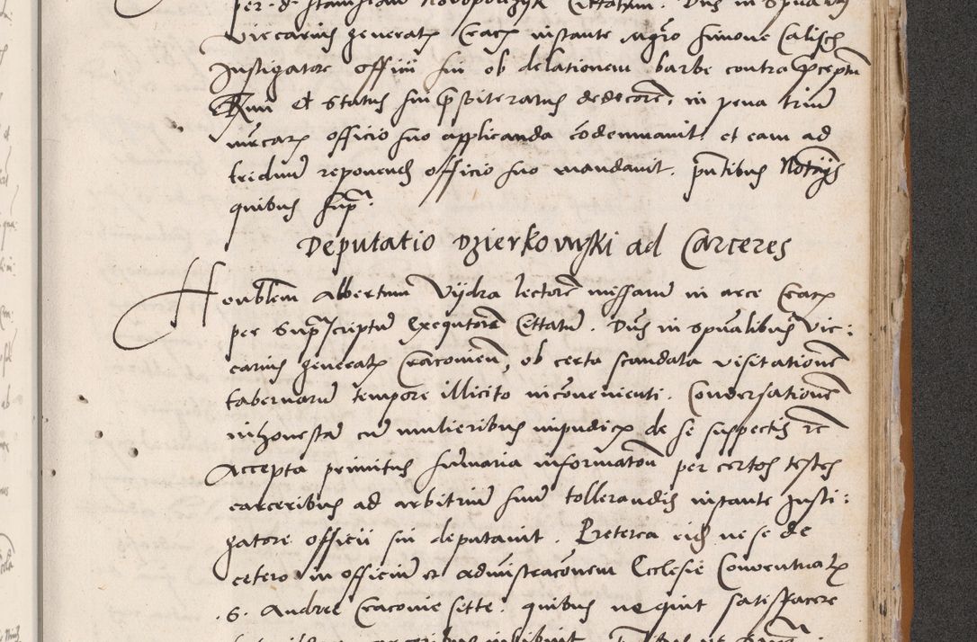 Zdjęcie nr 687 dla obiektu archiwalnego: Acta actorum coram reverendo patre domino Benedicto Isdbienski cancellario Gnesnesi, canonico et reverendissimi in Christo patris et domini domini Petri Dei gratia archiepiscopi Gnesnensis et episcopi Cracoviensis sedisque apostolice legati nati et primatis Regni Polonie, vicarioque in spiritualibus generali Cracoviensi ad annum Domini millesimum quingentisimum quadragesimum primum, cuius indictio est quatuordecima, pontificatus sanctissimi in Christo patris et domini nostri domini Pauli divina providencia pape tercii, anno ipsius septimo, feliciter continuantur. Dii cepta secundent