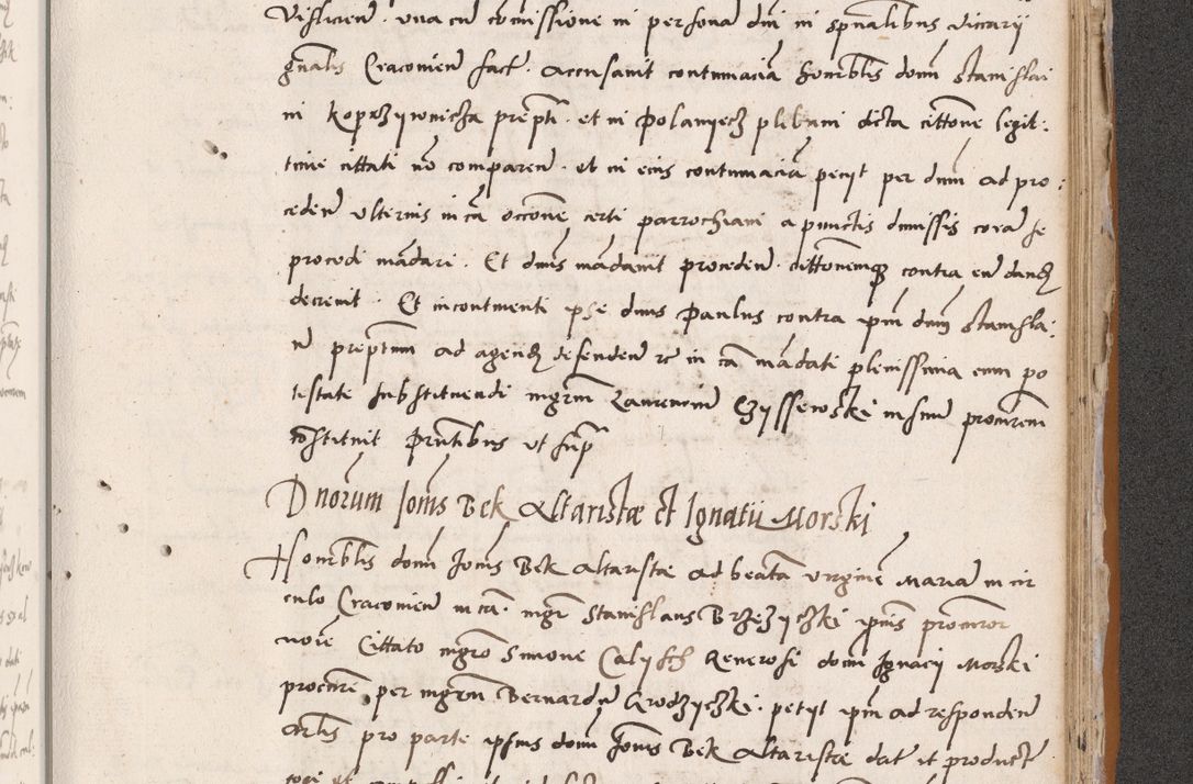 Zdjęcie nr 685 dla obiektu archiwalnego: Acta actorum coram reverendo patre domino Benedicto Isdbienski cancellario Gnesnesi, canonico et reverendissimi in Christo patris et domini domini Petri Dei gratia archiepiscopi Gnesnensis et episcopi Cracoviensis sedisque apostolice legati nati et primatis Regni Polonie, vicarioque in spiritualibus generali Cracoviensi ad annum Domini millesimum quingentisimum quadragesimum primum, cuius indictio est quatuordecima, pontificatus sanctissimi in Christo patris et domini nostri domini Pauli divina providencia pape tercii, anno ipsius septimo, feliciter continuantur. Dii cepta secundent