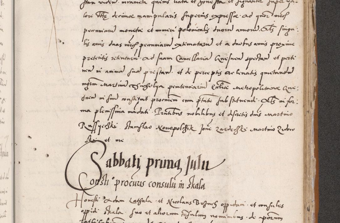 Zdjęcie nr 683 dla obiektu archiwalnego: Acta actorum coram reverendo patre domino Benedicto Isdbienski cancellario Gnesnesi, canonico et reverendissimi in Christo patris et domini domini Petri Dei gratia archiepiscopi Gnesnensis et episcopi Cracoviensis sedisque apostolice legati nati et primatis Regni Polonie, vicarioque in spiritualibus generali Cracoviensi ad annum Domini millesimum quingentisimum quadragesimum primum, cuius indictio est quatuordecima, pontificatus sanctissimi in Christo patris et domini nostri domini Pauli divina providencia pape tercii, anno ipsius septimo, feliciter continuantur. Dii cepta secundent