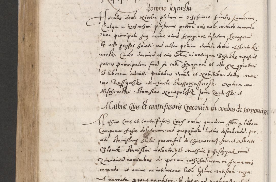 Zdjęcie nr 674 dla obiektu archiwalnego: Acta actorum coram reverendo patre domino Benedicto Isdbienski cancellario Gnesnesi, canonico et reverendissimi in Christo patris et domini domini Petri Dei gratia archiepiscopi Gnesnensis et episcopi Cracoviensis sedisque apostolice legati nati et primatis Regni Polonie, vicarioque in spiritualibus generali Cracoviensi ad annum Domini millesimum quingentisimum quadragesimum primum, cuius indictio est quatuordecima, pontificatus sanctissimi in Christo patris et domini nostri domini Pauli divina providencia pape tercii, anno ipsius septimo, feliciter continuantur. Dii cepta secundent