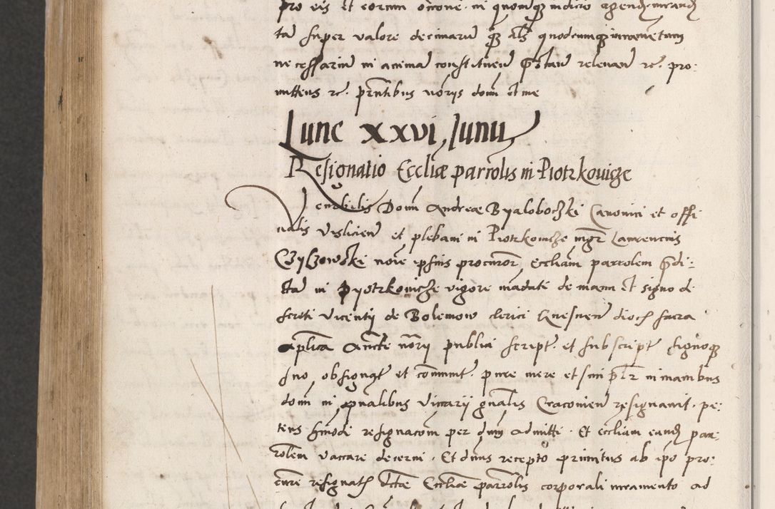 Zdjęcie nr 672 dla obiektu archiwalnego: Acta actorum coram reverendo patre domino Benedicto Isdbienski cancellario Gnesnesi, canonico et reverendissimi in Christo patris et domini domini Petri Dei gratia archiepiscopi Gnesnensis et episcopi Cracoviensis sedisque apostolice legati nati et primatis Regni Polonie, vicarioque in spiritualibus generali Cracoviensi ad annum Domini millesimum quingentisimum quadragesimum primum, cuius indictio est quatuordecima, pontificatus sanctissimi in Christo patris et domini nostri domini Pauli divina providencia pape tercii, anno ipsius septimo, feliciter continuantur. Dii cepta secundent