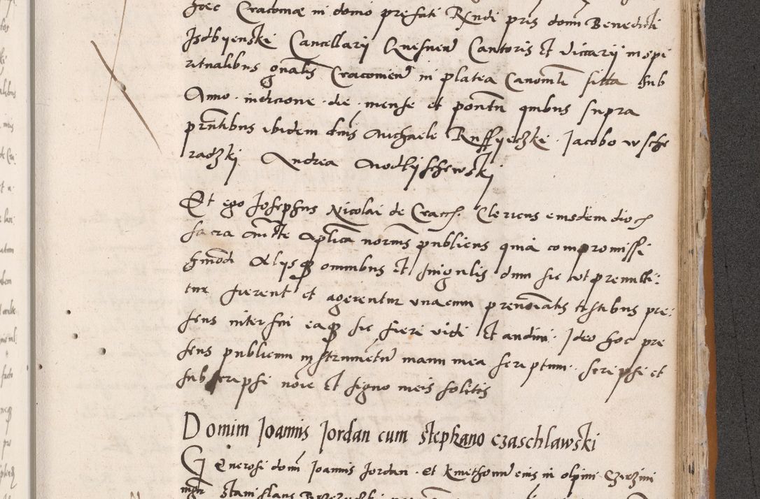 Zdjęcie nr 661 dla obiektu archiwalnego: Acta actorum coram reverendo patre domino Benedicto Isdbienski cancellario Gnesnesi, canonico et reverendissimi in Christo patris et domini domini Petri Dei gratia archiepiscopi Gnesnensis et episcopi Cracoviensis sedisque apostolice legati nati et primatis Regni Polonie, vicarioque in spiritualibus generali Cracoviensi ad annum Domini millesimum quingentisimum quadragesimum primum, cuius indictio est quatuordecima, pontificatus sanctissimi in Christo patris et domini nostri domini Pauli divina providencia pape tercii, anno ipsius septimo, feliciter continuantur. Dii cepta secundent