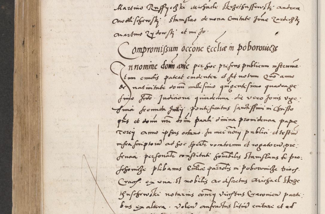 Zdjęcie nr 658 dla obiektu archiwalnego: Acta actorum coram reverendo patre domino Benedicto Isdbienski cancellario Gnesnesi, canonico et reverendissimi in Christo patris et domini domini Petri Dei gratia archiepiscopi Gnesnensis et episcopi Cracoviensis sedisque apostolice legati nati et primatis Regni Polonie, vicarioque in spiritualibus generali Cracoviensi ad annum Domini millesimum quingentisimum quadragesimum primum, cuius indictio est quatuordecima, pontificatus sanctissimi in Christo patris et domini nostri domini Pauli divina providencia pape tercii, anno ipsius septimo, feliciter continuantur. Dii cepta secundent