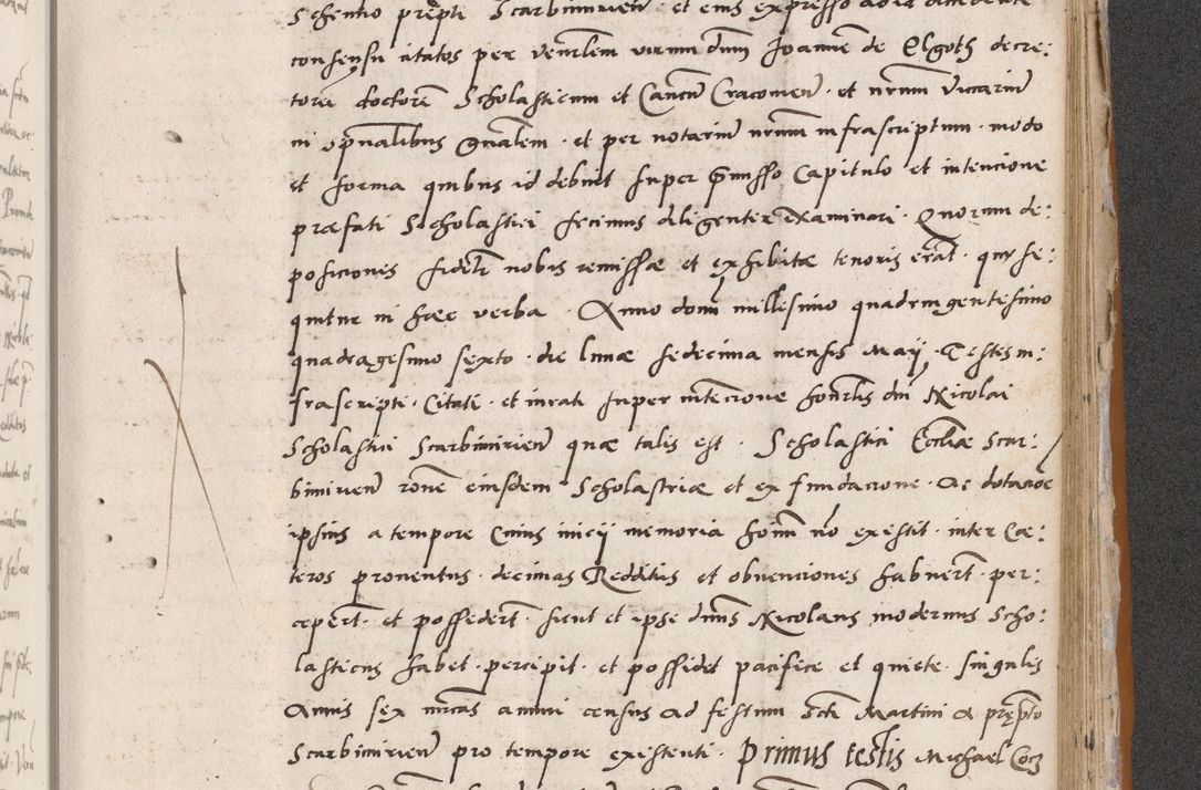 Zdjęcie nr 651 dla obiektu archiwalnego: Acta actorum coram reverendo patre domino Benedicto Isdbienski cancellario Gnesnesi, canonico et reverendissimi in Christo patris et domini domini Petri Dei gratia archiepiscopi Gnesnensis et episcopi Cracoviensis sedisque apostolice legati nati et primatis Regni Polonie, vicarioque in spiritualibus generali Cracoviensi ad annum Domini millesimum quingentisimum quadragesimum primum, cuius indictio est quatuordecima, pontificatus sanctissimi in Christo patris et domini nostri domini Pauli divina providencia pape tercii, anno ipsius septimo, feliciter continuantur. Dii cepta secundent