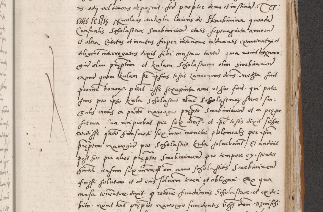 Zdjęcie nr 653 dla obiektu archiwalnego: Acta actorum coram reverendo patre domino Benedicto Isdbienski cancellario Gnesnesi, canonico et reverendissimi in Christo patris et domini domini Petri Dei gratia archiepiscopi Gnesnensis et episcopi Cracoviensis sedisque apostolice legati nati et primatis Regni Polonie, vicarioque in spiritualibus generali Cracoviensi ad annum Domini millesimum quingentisimum quadragesimum primum, cuius indictio est quatuordecima, pontificatus sanctissimi in Christo patris et domini nostri domini Pauli divina providencia pape tercii, anno ipsius septimo, feliciter continuantur. Dii cepta secundent