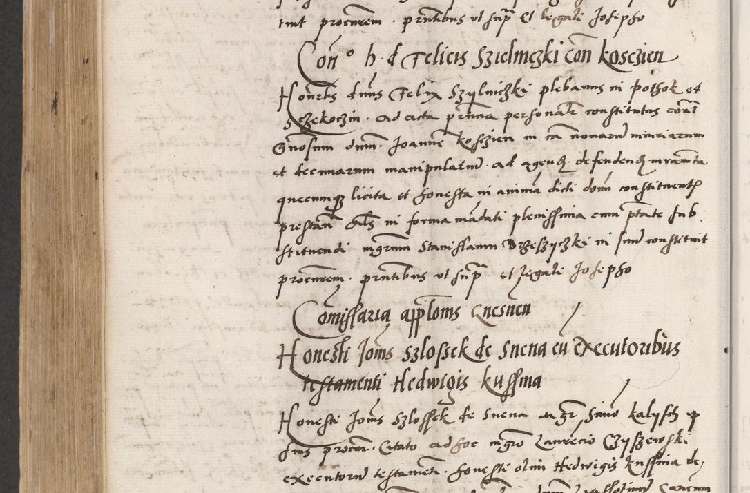 Zdjęcie nr 646 dla obiektu archiwalnego: Acta actorum coram reverendo patre domino Benedicto Isdbienski cancellario Gnesnesi, canonico et reverendissimi in Christo patris et domini domini Petri Dei gratia archiepiscopi Gnesnensis et episcopi Cracoviensis sedisque apostolice legati nati et primatis Regni Polonie, vicarioque in spiritualibus generali Cracoviensi ad annum Domini millesimum quingentisimum quadragesimum primum, cuius indictio est quatuordecima, pontificatus sanctissimi in Christo patris et domini nostri domini Pauli divina providencia pape tercii, anno ipsius septimo, feliciter continuantur. Dii cepta secundent