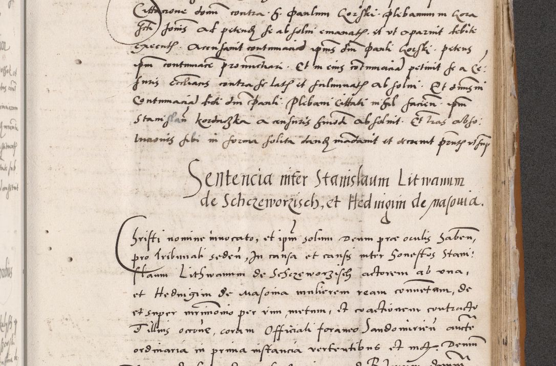 Zdjęcie nr 647 dla obiektu archiwalnego: Acta actorum coram reverendo patre domino Benedicto Isdbienski cancellario Gnesnesi, canonico et reverendissimi in Christo patris et domini domini Petri Dei gratia archiepiscopi Gnesnensis et episcopi Cracoviensis sedisque apostolice legati nati et primatis Regni Polonie, vicarioque in spiritualibus generali Cracoviensi ad annum Domini millesimum quingentisimum quadragesimum primum, cuius indictio est quatuordecima, pontificatus sanctissimi in Christo patris et domini nostri domini Pauli divina providencia pape tercii, anno ipsius septimo, feliciter continuantur. Dii cepta secundent