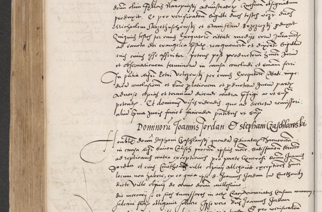 Zdjęcie nr 644 dla obiektu archiwalnego: Acta actorum coram reverendo patre domino Benedicto Isdbienski cancellario Gnesnesi, canonico et reverendissimi in Christo patris et domini domini Petri Dei gratia archiepiscopi Gnesnensis et episcopi Cracoviensis sedisque apostolice legati nati et primatis Regni Polonie, vicarioque in spiritualibus generali Cracoviensi ad annum Domini millesimum quingentisimum quadragesimum primum, cuius indictio est quatuordecima, pontificatus sanctissimi in Christo patris et domini nostri domini Pauli divina providencia pape tercii, anno ipsius septimo, feliciter continuantur. Dii cepta secundent