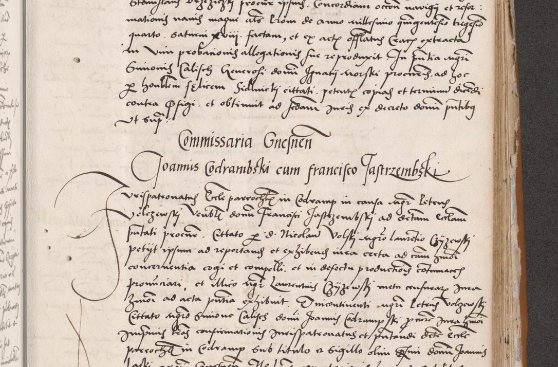 Zdjęcie nr 643 dla obiektu archiwalnego: Acta actorum coram reverendo patre domino Benedicto Isdbienski cancellario Gnesnesi, canonico et reverendissimi in Christo patris et domini domini Petri Dei gratia archiepiscopi Gnesnensis et episcopi Cracoviensis sedisque apostolice legati nati et primatis Regni Polonie, vicarioque in spiritualibus generali Cracoviensi ad annum Domini millesimum quingentisimum quadragesimum primum, cuius indictio est quatuordecima, pontificatus sanctissimi in Christo patris et domini nostri domini Pauli divina providencia pape tercii, anno ipsius septimo, feliciter continuantur. Dii cepta secundent