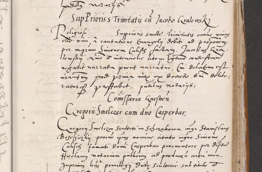 Zdjęcie nr 639 dla obiektu archiwalnego: Acta actorum coram reverendo patre domino Benedicto Isdbienski cancellario Gnesnesi, canonico et reverendissimi in Christo patris et domini domini Petri Dei gratia archiepiscopi Gnesnensis et episcopi Cracoviensis sedisque apostolice legati nati et primatis Regni Polonie, vicarioque in spiritualibus generali Cracoviensi ad annum Domini millesimum quingentisimum quadragesimum primum, cuius indictio est quatuordecima, pontificatus sanctissimi in Christo patris et domini nostri domini Pauli divina providencia pape tercii, anno ipsius septimo, feliciter continuantur. Dii cepta secundent
