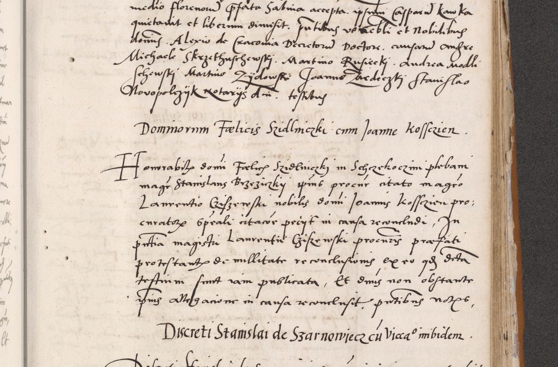 Zdjęcie nr 631 dla obiektu archiwalnego: Acta actorum coram reverendo patre domino Benedicto Isdbienski cancellario Gnesnesi, canonico et reverendissimi in Christo patris et domini domini Petri Dei gratia archiepiscopi Gnesnensis et episcopi Cracoviensis sedisque apostolice legati nati et primatis Regni Polonie, vicarioque in spiritualibus generali Cracoviensi ad annum Domini millesimum quingentisimum quadragesimum primum, cuius indictio est quatuordecima, pontificatus sanctissimi in Christo patris et domini nostri domini Pauli divina providencia pape tercii, anno ipsius septimo, feliciter continuantur. Dii cepta secundent