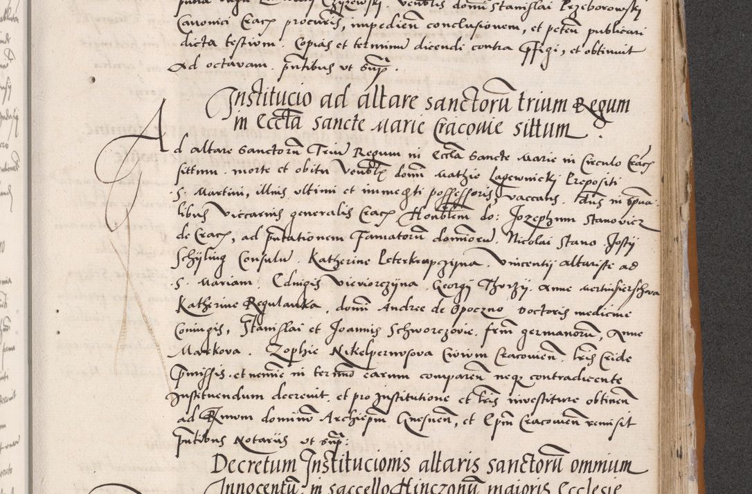 Zdjęcie nr 621 dla obiektu archiwalnego: Acta actorum coram reverendo patre domino Benedicto Isdbienski cancellario Gnesnesi, canonico et reverendissimi in Christo patris et domini domini Petri Dei gratia archiepiscopi Gnesnensis et episcopi Cracoviensis sedisque apostolice legati nati et primatis Regni Polonie, vicarioque in spiritualibus generali Cracoviensi ad annum Domini millesimum quingentisimum quadragesimum primum, cuius indictio est quatuordecima, pontificatus sanctissimi in Christo patris et domini nostri domini Pauli divina providencia pape tercii, anno ipsius septimo, feliciter continuantur. Dii cepta secundent