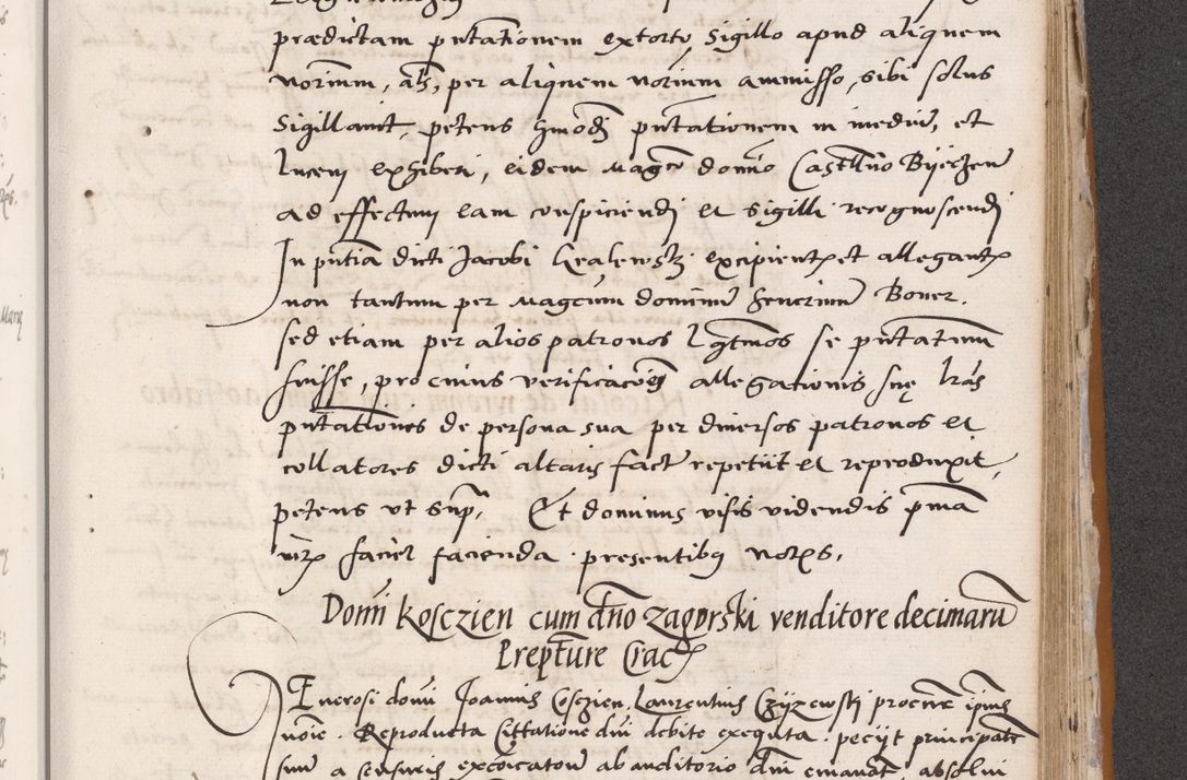Zdjęcie nr 619 dla obiektu archiwalnego: Acta actorum coram reverendo patre domino Benedicto Isdbienski cancellario Gnesnesi, canonico et reverendissimi in Christo patris et domini domini Petri Dei gratia archiepiscopi Gnesnensis et episcopi Cracoviensis sedisque apostolice legati nati et primatis Regni Polonie, vicarioque in spiritualibus generali Cracoviensi ad annum Domini millesimum quingentisimum quadragesimum primum, cuius indictio est quatuordecima, pontificatus sanctissimi in Christo patris et domini nostri domini Pauli divina providencia pape tercii, anno ipsius septimo, feliciter continuantur. Dii cepta secundent