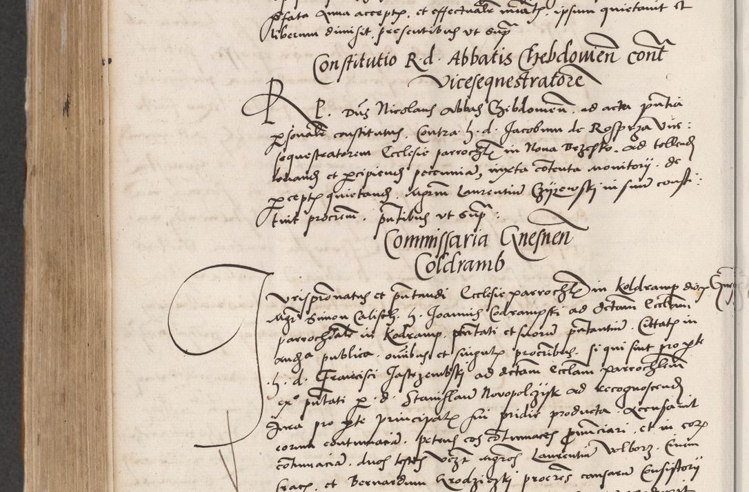 Zdjęcie nr 612 dla obiektu archiwalnego: Acta actorum coram reverendo patre domino Benedicto Isdbienski cancellario Gnesnesi, canonico et reverendissimi in Christo patris et domini domini Petri Dei gratia archiepiscopi Gnesnensis et episcopi Cracoviensis sedisque apostolice legati nati et primatis Regni Polonie, vicarioque in spiritualibus generali Cracoviensi ad annum Domini millesimum quingentisimum quadragesimum primum, cuius indictio est quatuordecima, pontificatus sanctissimi in Christo patris et domini nostri domini Pauli divina providencia pape tercii, anno ipsius septimo, feliciter continuantur. Dii cepta secundent