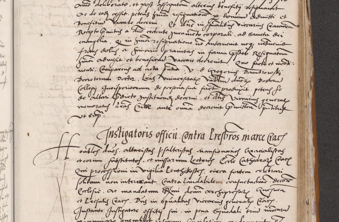 Zdjęcie nr 613 dla obiektu archiwalnego: Acta actorum coram reverendo patre domino Benedicto Isdbienski cancellario Gnesnesi, canonico et reverendissimi in Christo patris et domini domini Petri Dei gratia archiepiscopi Gnesnensis et episcopi Cracoviensis sedisque apostolice legati nati et primatis Regni Polonie, vicarioque in spiritualibus generali Cracoviensi ad annum Domini millesimum quingentisimum quadragesimum primum, cuius indictio est quatuordecima, pontificatus sanctissimi in Christo patris et domini nostri domini Pauli divina providencia pape tercii, anno ipsius septimo, feliciter continuantur. Dii cepta secundent