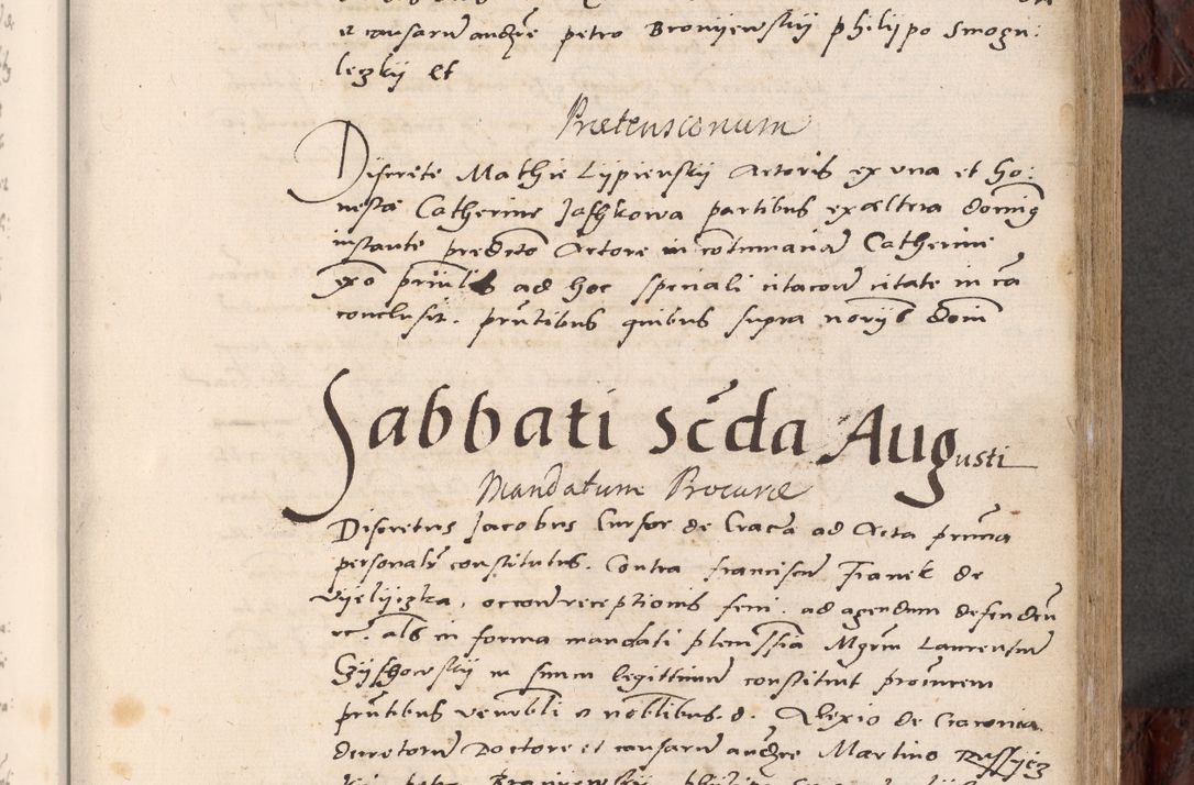Zdjęcie nr 207 dla obiektu archiwalnego: Acta actorum causar[um sen]tenciarum tam diffinitivarum quam interlocutoriarum et obligacionum coram reverendo domino Benedicto Isdbienski cancellario Gnesnensi, cantore et vicario in spiritualibus generali Craccoviensi ad annum Domini millesimum quingentesimum quadragesimum quartum, cuius indicio est secunda, pontificatus sanctiss[imi] in Christo patris et [domi]ni nostri domini Pauli divina providencia pape tercii feliciter moderni, anno coronancionis eiusdem decimo, continuantur