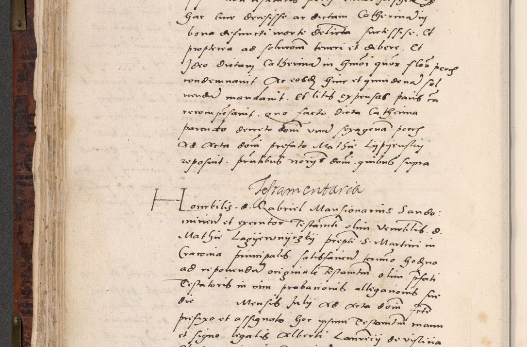 Zdjęcie nr 210 dla obiektu archiwalnego: Acta actorum causar[um sen]tenciarum tam diffinitivarum quam interlocutoriarum et obligacionum coram reverendo domino Benedicto Isdbienski cancellario Gnesnensi, cantore et vicario in spiritualibus generali Craccoviensi ad annum Domini millesimum quingentesimum quadragesimum quartum, cuius indicio est secunda, pontificatus sanctiss[imi] in Christo patris et [domi]ni nostri domini Pauli divina providencia pape tercii feliciter moderni, anno coronancionis eiusdem decimo, continuantur