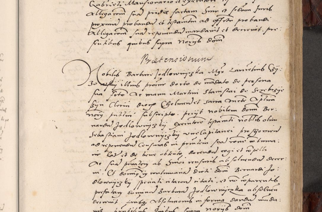 Zdjęcie nr 203 dla obiektu archiwalnego: Acta actorum causar[um sen]tenciarum tam diffinitivarum quam interlocutoriarum et obligacionum coram reverendo domino Benedicto Isdbienski cancellario Gnesnensi, cantore et vicario in spiritualibus generali Craccoviensi ad annum Domini millesimum quingentesimum quadragesimum quartum, cuius indicio est secunda, pontificatus sanctiss[imi] in Christo patris et [domi]ni nostri domini Pauli divina providencia pape tercii feliciter moderni, anno coronancionis eiusdem decimo, continuantur