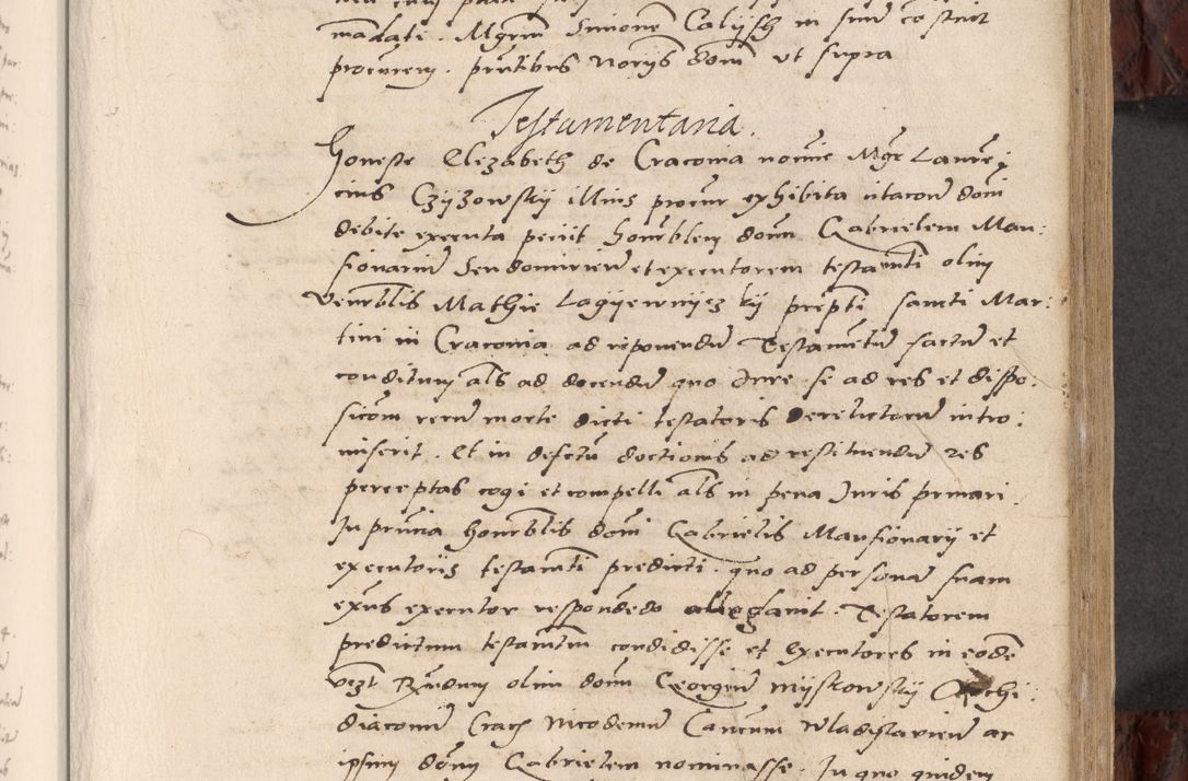 Zdjęcie nr 197 dla obiektu archiwalnego: Acta actorum causar[um sen]tenciarum tam diffinitivarum quam interlocutoriarum et obligacionum coram reverendo domino Benedicto Isdbienski cancellario Gnesnensi, cantore et vicario in spiritualibus generali Craccoviensi ad annum Domini millesimum quingentesimum quadragesimum quartum, cuius indicio est secunda, pontificatus sanctiss[imi] in Christo patris et [domi]ni nostri domini Pauli divina providencia pape tercii feliciter moderni, anno coronancionis eiusdem decimo, continuantur