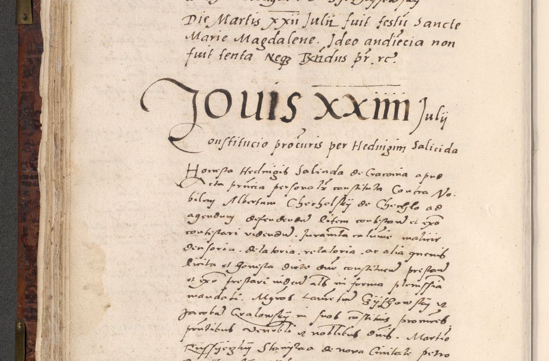 Zdjęcie nr 192 dla obiektu archiwalnego: Acta actorum causar[um sen]tenciarum tam diffinitivarum quam interlocutoriarum et obligacionum coram reverendo domino Benedicto Isdbienski cancellario Gnesnensi, cantore et vicario in spiritualibus generali Craccoviensi ad annum Domini millesimum quingentesimum quadragesimum quartum, cuius indicio est secunda, pontificatus sanctiss[imi] in Christo patris et [domi]ni nostri domini Pauli divina providencia pape tercii feliciter moderni, anno coronancionis eiusdem decimo, continuantur
