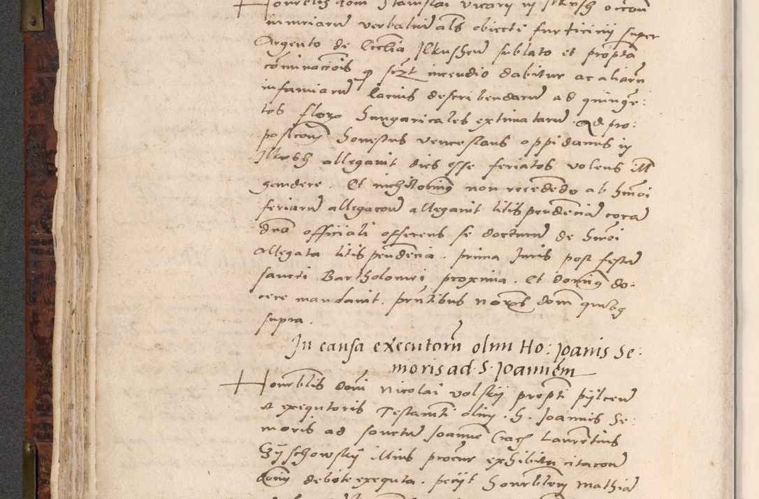 Zdjęcie nr 186 dla obiektu archiwalnego: Acta actorum causar[um sen]tenciarum tam diffinitivarum quam interlocutoriarum et obligacionum coram reverendo domino Benedicto Isdbienski cancellario Gnesnensi, cantore et vicario in spiritualibus generali Craccoviensi ad annum Domini millesimum quingentesimum quadragesimum quartum, cuius indicio est secunda, pontificatus sanctiss[imi] in Christo patris et [domi]ni nostri domini Pauli divina providencia pape tercii feliciter moderni, anno coronancionis eiusdem decimo, continuantur