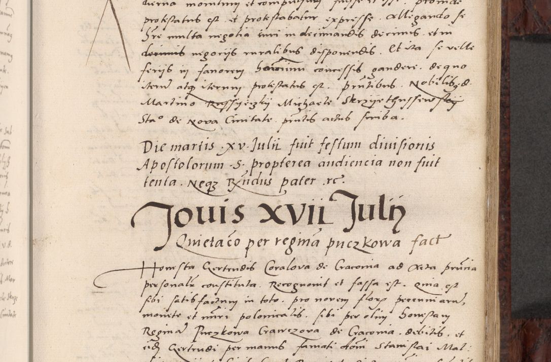 Zdjęcie nr 175 dla obiektu archiwalnego: Acta actorum causar[um sen]tenciarum tam diffinitivarum quam interlocutoriarum et obligacionum coram reverendo domino Benedicto Isdbienski cancellario Gnesnensi, cantore et vicario in spiritualibus generali Craccoviensi ad annum Domini millesimum quingentesimum quadragesimum quartum, cuius indicio est secunda, pontificatus sanctiss[imi] in Christo patris et [domi]ni nostri domini Pauli divina providencia pape tercii feliciter moderni, anno coronancionis eiusdem decimo, continuantur