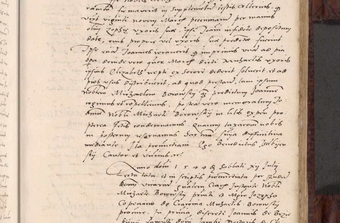 Zdjęcie nr 171 dla obiektu archiwalnego: Acta actorum causar[um sen]tenciarum tam diffinitivarum quam interlocutoriarum et obligacionum coram reverendo domino Benedicto Isdbienski cancellario Gnesnensi, cantore et vicario in spiritualibus generali Craccoviensi ad annum Domini millesimum quingentesimum quadragesimum quartum, cuius indicio est secunda, pontificatus sanctiss[imi] in Christo patris et [domi]ni nostri domini Pauli divina providencia pape tercii feliciter moderni, anno coronancionis eiusdem decimo, continuantur