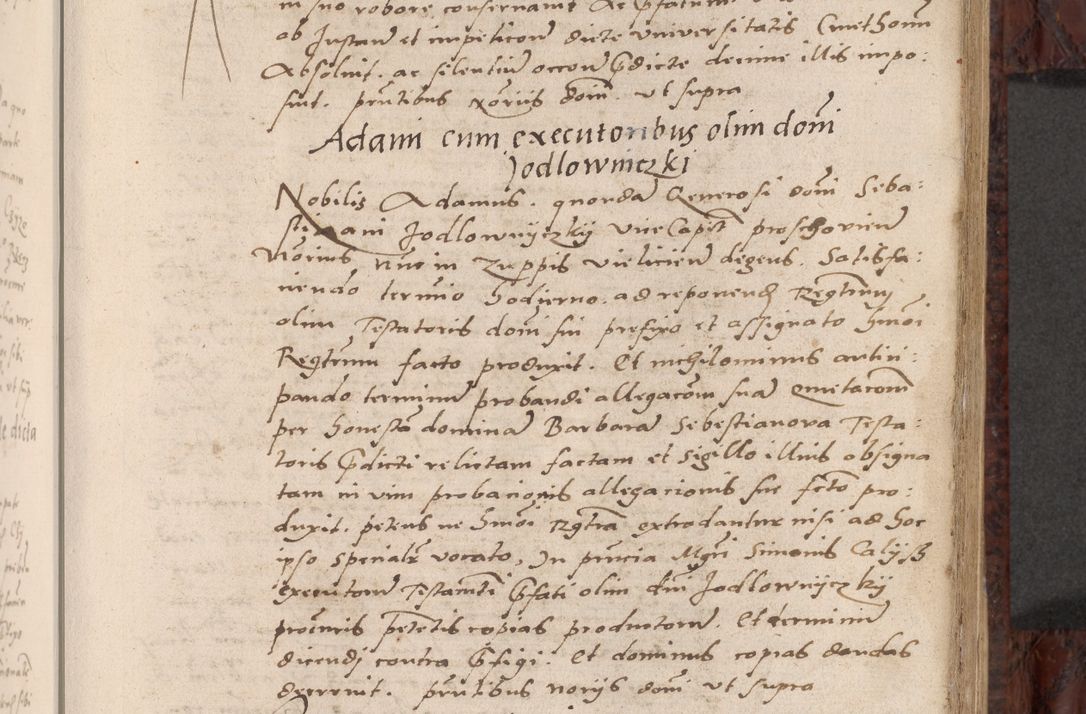 Zdjęcie nr 161 dla obiektu archiwalnego: Acta actorum causar[um sen]tenciarum tam diffinitivarum quam interlocutoriarum et obligacionum coram reverendo domino Benedicto Isdbienski cancellario Gnesnensi, cantore et vicario in spiritualibus generali Craccoviensi ad annum Domini millesimum quingentesimum quadragesimum quartum, cuius indicio est secunda, pontificatus sanctiss[imi] in Christo patris et [domi]ni nostri domini Pauli divina providencia pape tercii feliciter moderni, anno coronancionis eiusdem decimo, continuantur