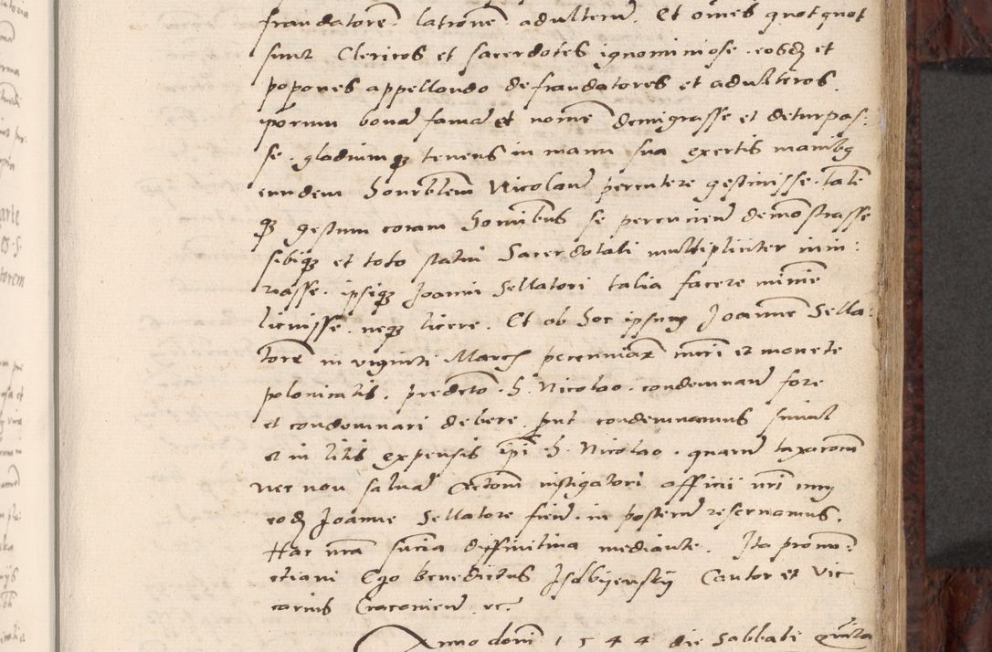 Zdjęcie nr 141 dla obiektu archiwalnego: Acta actorum causar[um sen]tenciarum tam diffinitivarum quam interlocutoriarum et obligacionum coram reverendo domino Benedicto Isdbienski cancellario Gnesnensi, cantore et vicario in spiritualibus generali Craccoviensi ad annum Domini millesimum quingentesimum quadragesimum quartum, cuius indicio est secunda, pontificatus sanctiss[imi] in Christo patris et [domi]ni nostri domini Pauli divina providencia pape tercii feliciter moderni, anno coronancionis eiusdem decimo, continuantur