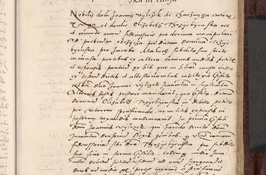 Zdjęcie nr 137 dla obiektu archiwalnego: Acta actorum causar[um sen]tenciarum tam diffinitivarum quam interlocutoriarum et obligacionum coram reverendo domino Benedicto Isdbienski cancellario Gnesnensi, cantore et vicario in spiritualibus generali Craccoviensi ad annum Domini millesimum quingentesimum quadragesimum quartum, cuius indicio est secunda, pontificatus sanctiss[imi] in Christo patris et [domi]ni nostri domini Pauli divina providencia pape tercii feliciter moderni, anno coronancionis eiusdem decimo, continuantur