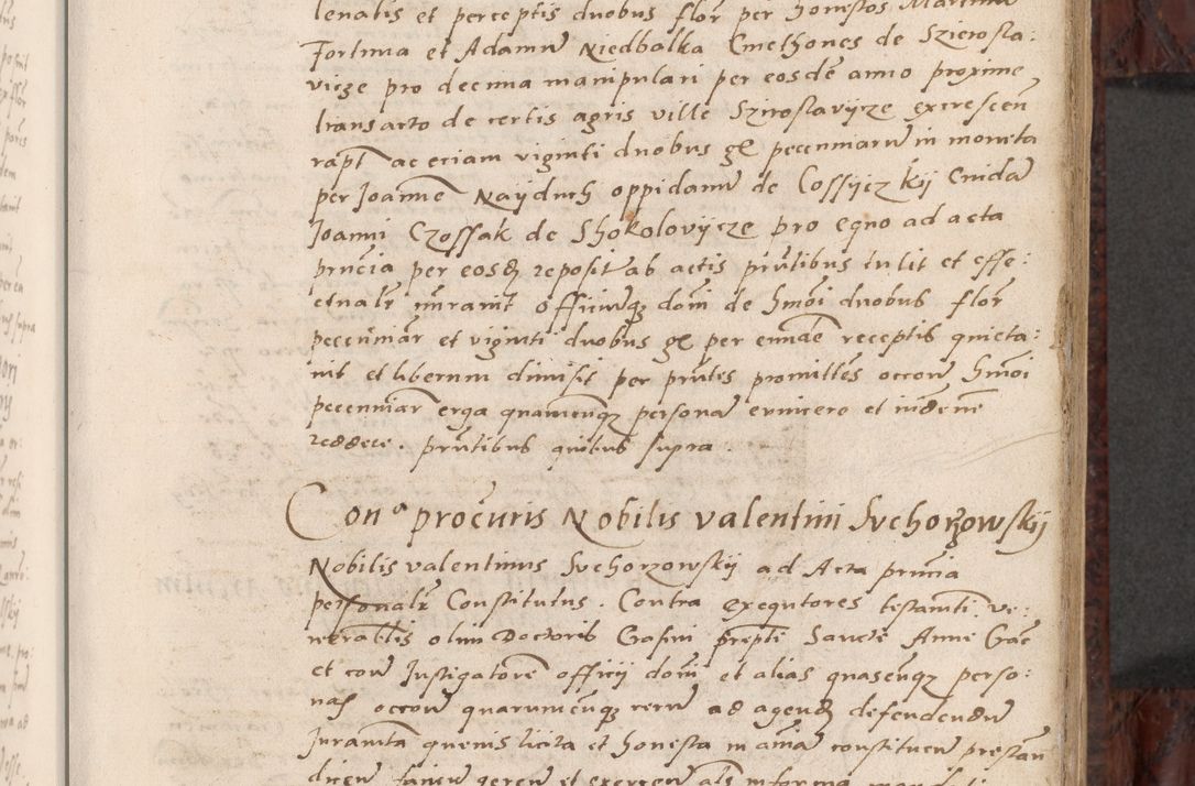 Zdjęcie nr 115 dla obiektu archiwalnego: Acta actorum causar[um sen]tenciarum tam diffinitivarum quam interlocutoriarum et obligacionum coram reverendo domino Benedicto Isdbienski cancellario Gnesnensi, cantore et vicario in spiritualibus generali Craccoviensi ad annum Domini millesimum quingentesimum quadragesimum quartum, cuius indicio est secunda, pontificatus sanctiss[imi] in Christo patris et [domi]ni nostri domini Pauli divina providencia pape tercii feliciter moderni, anno coronancionis eiusdem decimo, continuantur