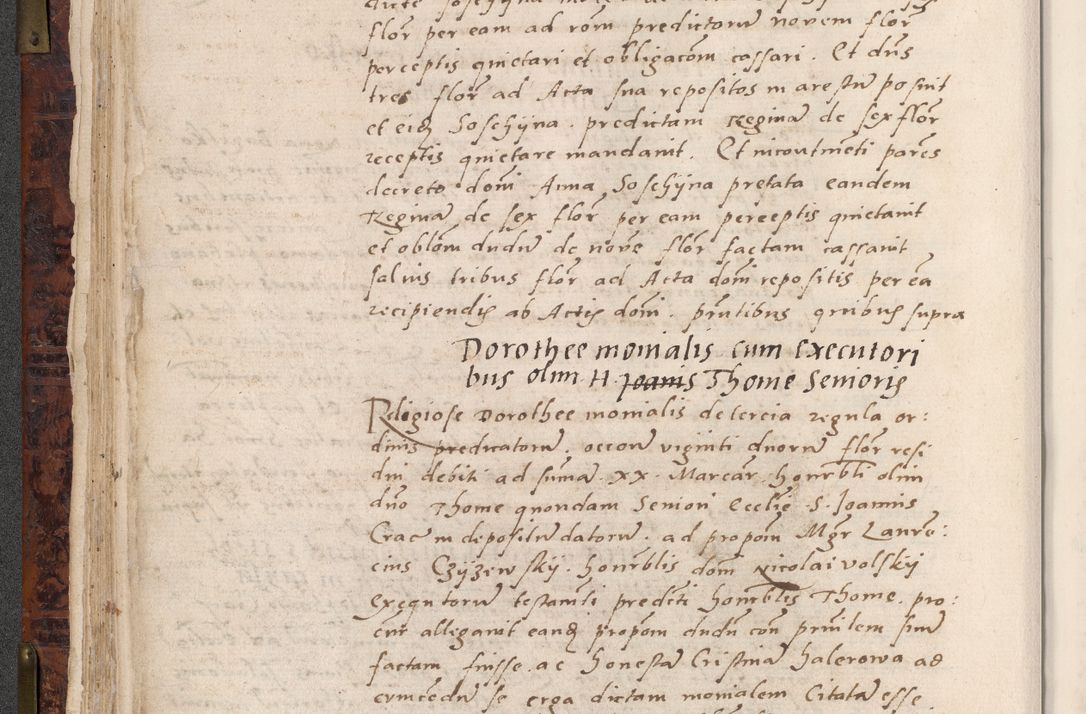 Zdjęcie nr 114 dla obiektu archiwalnego: Acta actorum causar[um sen]tenciarum tam diffinitivarum quam interlocutoriarum et obligacionum coram reverendo domino Benedicto Isdbienski cancellario Gnesnensi, cantore et vicario in spiritualibus generali Craccoviensi ad annum Domini millesimum quingentesimum quadragesimum quartum, cuius indicio est secunda, pontificatus sanctiss[imi] in Christo patris et [domi]ni nostri domini Pauli divina providencia pape tercii feliciter moderni, anno coronancionis eiusdem decimo, continuantur