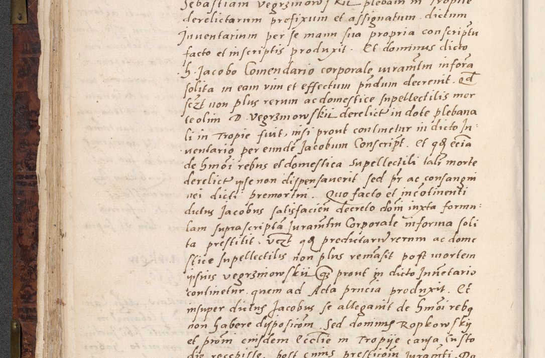 Zdjęcie nr 104 dla obiektu archiwalnego: Acta actorum causar[um sen]tenciarum tam diffinitivarum quam interlocutoriarum et obligacionum coram reverendo domino Benedicto Isdbienski cancellario Gnesnensi, cantore et vicario in spiritualibus generali Craccoviensi ad annum Domini millesimum quingentesimum quadragesimum quartum, cuius indicio est secunda, pontificatus sanctiss[imi] in Christo patris et [domi]ni nostri domini Pauli divina providencia pape tercii feliciter moderni, anno coronancionis eiusdem decimo, continuantur