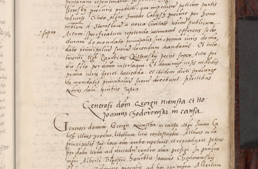 Zdjęcie nr 107 dla obiektu archiwalnego: Acta actorum causar[um sen]tenciarum tam diffinitivarum quam interlocutoriarum et obligacionum coram reverendo domino Benedicto Isdbienski cancellario Gnesnensi, cantore et vicario in spiritualibus generali Craccoviensi ad annum Domini millesimum quingentesimum quadragesimum quartum, cuius indicio est secunda, pontificatus sanctiss[imi] in Christo patris et [domi]ni nostri domini Pauli divina providencia pape tercii feliciter moderni, anno coronancionis eiusdem decimo, continuantur