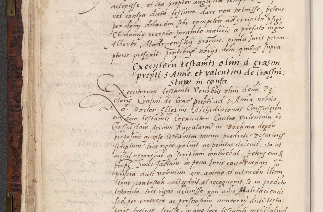 Zdjęcie nr 108 dla obiektu archiwalnego: Acta actorum causar[um sen]tenciarum tam diffinitivarum quam interlocutoriarum et obligacionum coram reverendo domino Benedicto Isdbienski cancellario Gnesnensi, cantore et vicario in spiritualibus generali Craccoviensi ad annum Domini millesimum quingentesimum quadragesimum quartum, cuius indicio est secunda, pontificatus sanctiss[imi] in Christo patris et [domi]ni nostri domini Pauli divina providencia pape tercii feliciter moderni, anno coronancionis eiusdem decimo, continuantur