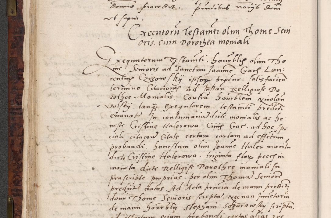 Zdjęcie nr 100 dla obiektu archiwalnego: Acta actorum causar[um sen]tenciarum tam diffinitivarum quam interlocutoriarum et obligacionum coram reverendo domino Benedicto Isdbienski cancellario Gnesnensi, cantore et vicario in spiritualibus generali Craccoviensi ad annum Domini millesimum quingentesimum quadragesimum quartum, cuius indicio est secunda, pontificatus sanctiss[imi] in Christo patris et [domi]ni nostri domini Pauli divina providencia pape tercii feliciter moderni, anno coronancionis eiusdem decimo, continuantur