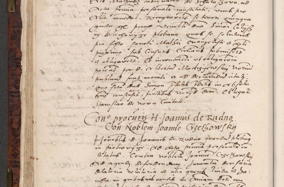 Zdjęcie nr 94 dla obiektu archiwalnego: Acta actorum causar[um sen]tenciarum tam diffinitivarum quam interlocutoriarum et obligacionum coram reverendo domino Benedicto Isdbienski cancellario Gnesnensi, cantore et vicario in spiritualibus generali Craccoviensi ad annum Domini millesimum quingentesimum quadragesimum quartum, cuius indicio est secunda, pontificatus sanctiss[imi] in Christo patris et [domi]ni nostri domini Pauli divina providencia pape tercii feliciter moderni, anno coronancionis eiusdem decimo, continuantur