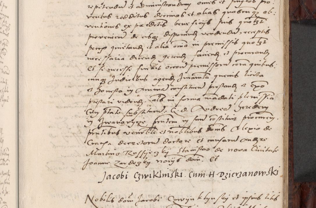 Zdjęcie nr 95 dla obiektu archiwalnego: Acta actorum causar[um sen]tenciarum tam diffinitivarum quam interlocutoriarum et obligacionum coram reverendo domino Benedicto Isdbienski cancellario Gnesnensi, cantore et vicario in spiritualibus generali Craccoviensi ad annum Domini millesimum quingentesimum quadragesimum quartum, cuius indicio est secunda, pontificatus sanctiss[imi] in Christo patris et [domi]ni nostri domini Pauli divina providencia pape tercii feliciter moderni, anno coronancionis eiusdem decimo, continuantur