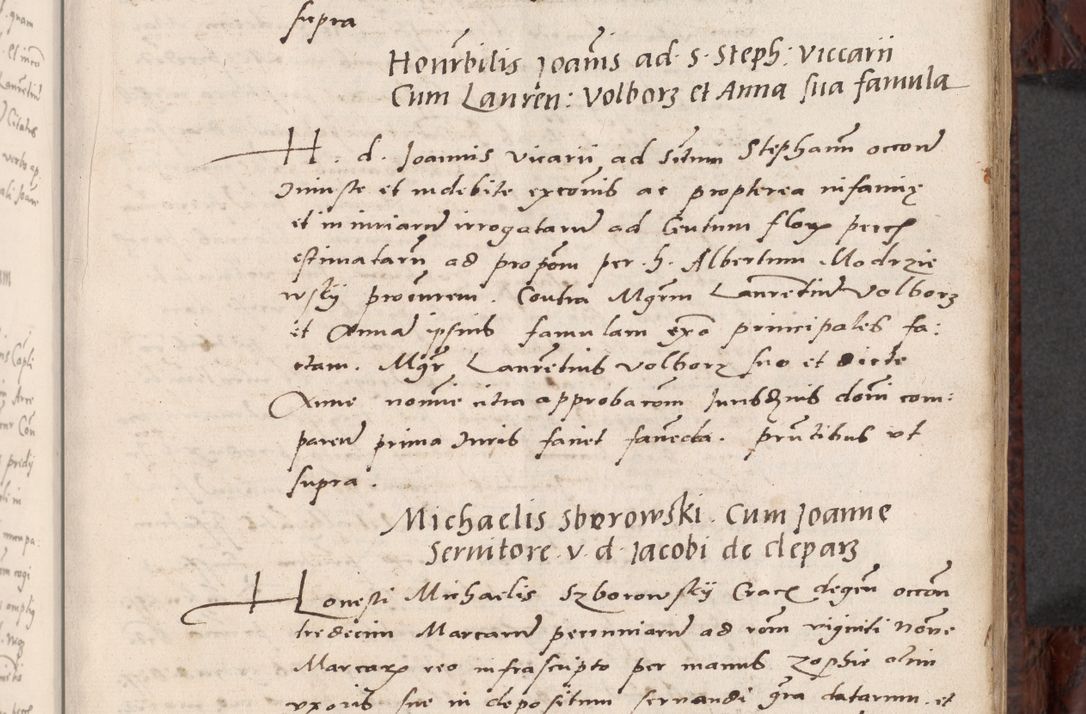 Zdjęcie nr 53 dla obiektu archiwalnego: Acta actorum causar[um sen]tenciarum tam diffinitivarum quam interlocutoriarum et obligacionum coram reverendo domino Benedicto Isdbienski cancellario Gnesnensi, cantore et vicario in spiritualibus generali Craccoviensi ad annum Domini millesimum quingentesimum quadragesimum quartum, cuius indicio est secunda, pontificatus sanctiss[imi] in Christo patris et [domi]ni nostri domini Pauli divina providencia pape tercii feliciter moderni, anno coronancionis eiusdem decimo, continuantur
