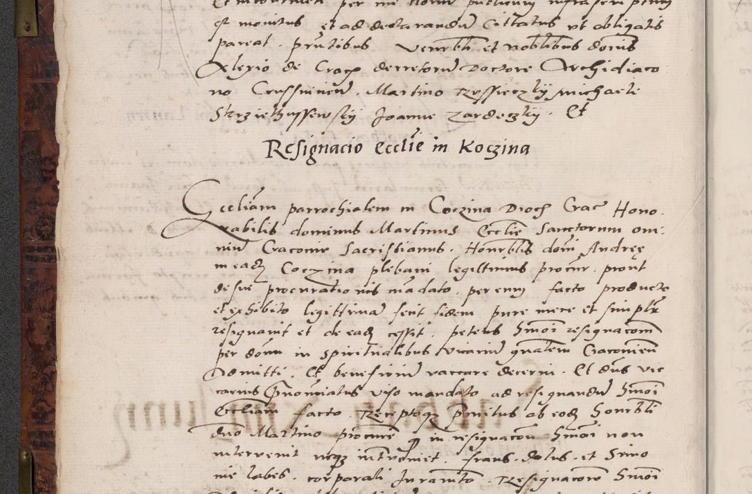 Zdjęcie nr 34 dla obiektu archiwalnego: Acta actorum causar[um sen]tenciarum tam diffinitivarum quam interlocutoriarum et obligacionum coram reverendo domino Benedicto Isdbienski cancellario Gnesnensi, cantore et vicario in spiritualibus generali Craccoviensi ad annum Domini millesimum quingentesimum quadragesimum quartum, cuius indicio est secunda, pontificatus sanctiss[imi] in Christo patris et [domi]ni nostri domini Pauli divina providencia pape tercii feliciter moderni, anno coronancionis eiusdem decimo, continuantur