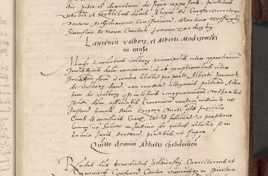 Zdjęcie nr 25 dla obiektu archiwalnego: Acta actorum causar[um sen]tenciarum tam diffinitivarum quam interlocutoriarum et obligacionum coram reverendo domino Benedicto Isdbienski cancellario Gnesnensi, cantore et vicario in spiritualibus generali Craccoviensi ad annum Domini millesimum quingentesimum quadragesimum quartum, cuius indicio est secunda, pontificatus sanctiss[imi] in Christo patris et [domi]ni nostri domini Pauli divina providencia pape tercii feliciter moderni, anno coronancionis eiusdem decimo, continuantur