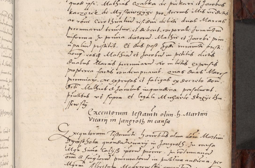 Zdjęcie nr 21 dla obiektu archiwalnego: Acta actorum causar[um sen]tenciarum tam diffinitivarum quam interlocutoriarum et obligacionum coram reverendo domino Benedicto Isdbienski cancellario Gnesnensi, cantore et vicario in spiritualibus generali Craccoviensi ad annum Domini millesimum quingentesimum quadragesimum quartum, cuius indicio est secunda, pontificatus sanctiss[imi] in Christo patris et [domi]ni nostri domini Pauli divina providencia pape tercii feliciter moderni, anno coronancionis eiusdem decimo, continuantur