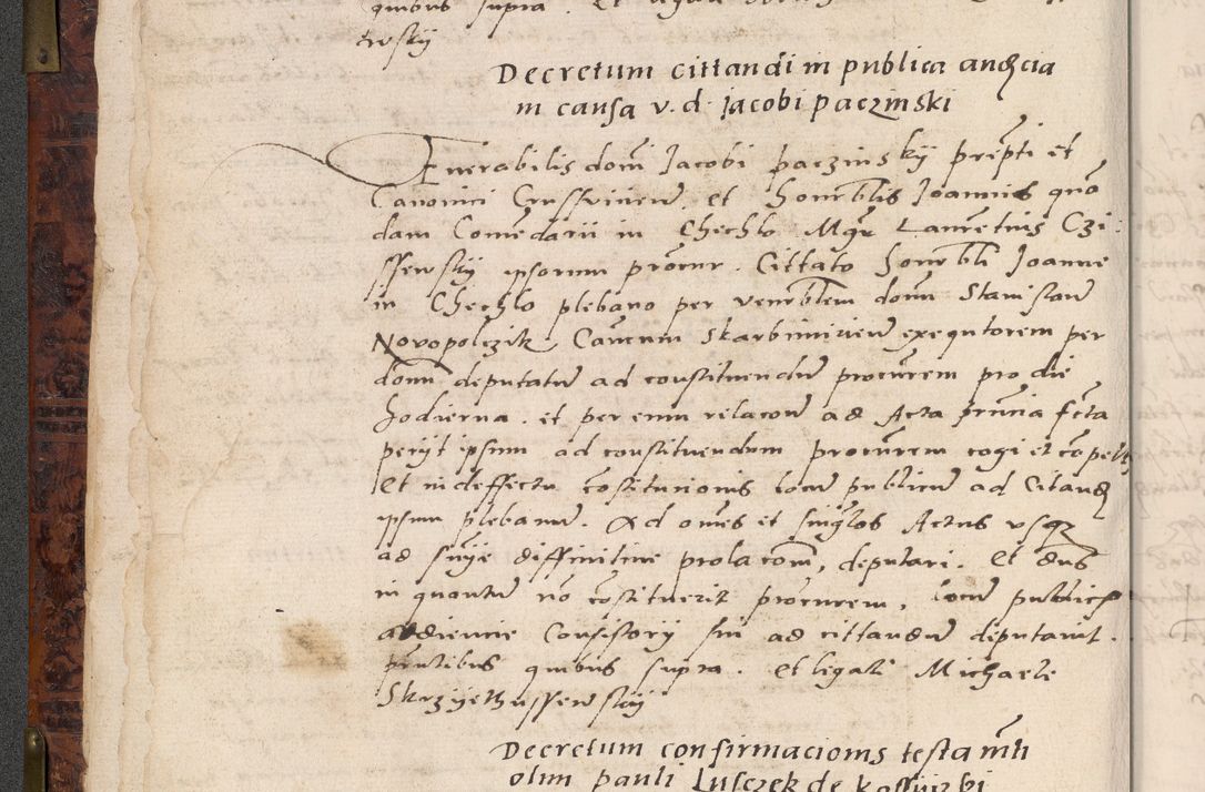 Zdjęcie nr 22 dla obiektu archiwalnego: Acta actorum causar[um sen]tenciarum tam diffinitivarum quam interlocutoriarum et obligacionum coram reverendo domino Benedicto Isdbienski cancellario Gnesnensi, cantore et vicario in spiritualibus generali Craccoviensi ad annum Domini millesimum quingentesimum quadragesimum quartum, cuius indicio est secunda, pontificatus sanctiss[imi] in Christo patris et [domi]ni nostri domini Pauli divina providencia pape tercii feliciter moderni, anno coronancionis eiusdem decimo, continuantur