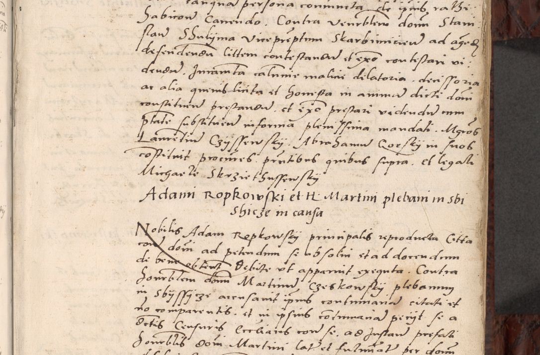 Zdjęcie nr 19 dla obiektu archiwalnego: Acta actorum causar[um sen]tenciarum tam diffinitivarum quam interlocutoriarum et obligacionum coram reverendo domino Benedicto Isdbienski cancellario Gnesnensi, cantore et vicario in spiritualibus generali Craccoviensi ad annum Domini millesimum quingentesimum quadragesimum quartum, cuius indicio est secunda, pontificatus sanctiss[imi] in Christo patris et [domi]ni nostri domini Pauli divina providencia pape tercii feliciter moderni, anno coronancionis eiusdem decimo, continuantur