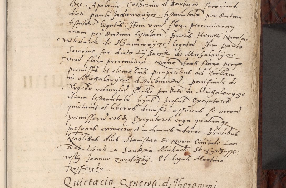 Zdjęcie nr 15 dla obiektu archiwalnego: Acta actorum causar[um sen]tenciarum tam diffinitivarum quam interlocutoriarum et obligacionum coram reverendo domino Benedicto Isdbienski cancellario Gnesnensi, cantore et vicario in spiritualibus generali Craccoviensi ad annum Domini millesimum quingentesimum quadragesimum quartum, cuius indicio est secunda, pontificatus sanctiss[imi] in Christo patris et [domi]ni nostri domini Pauli divina providencia pape tercii feliciter moderni, anno coronancionis eiusdem decimo, continuantur