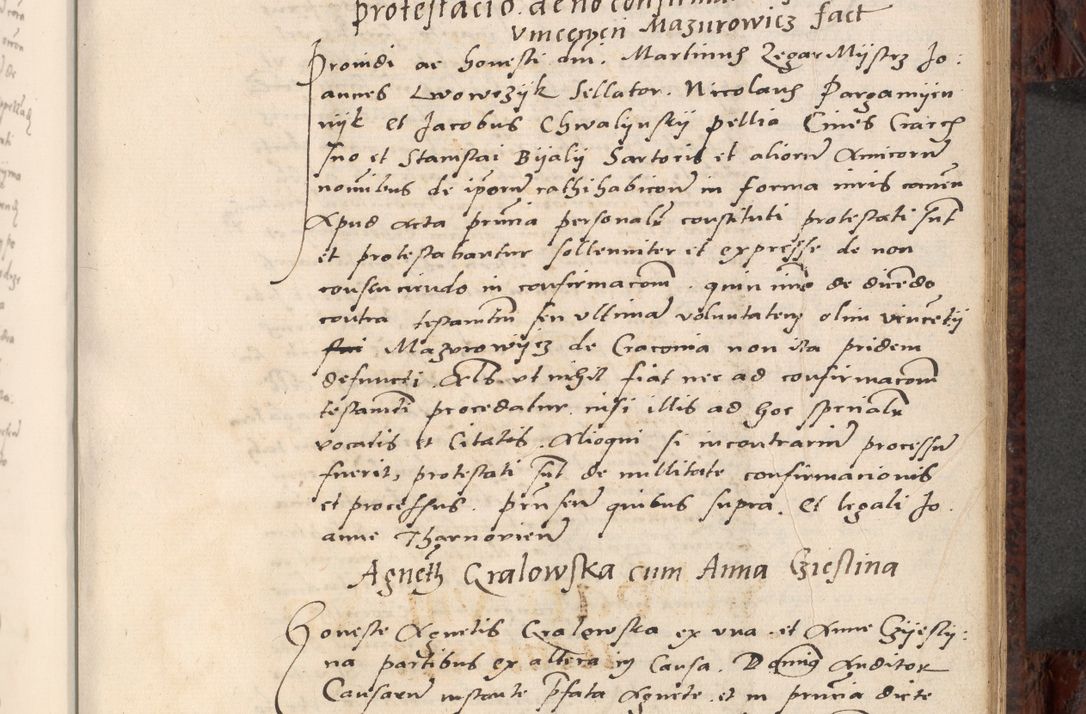 Zdjęcie nr 409 dla obiektu archiwalnego: Acta actorum causar[um sen]tenciarum tam diffinitivarum quam interlocutoriarum et obligacionum coram reverendo domino Benedicto Isdbienski cancellario Gnesnensi, cantore et vicario in spiritualibus generali Craccoviensi ad annum Domini millesimum quingentesimum quadragesimum quartum, cuius indicio est secunda, pontificatus sanctiss[imi] in Christo patris et [domi]ni nostri domini Pauli divina providencia pape tercii feliciter moderni, anno coronancionis eiusdem decimo, continuantur