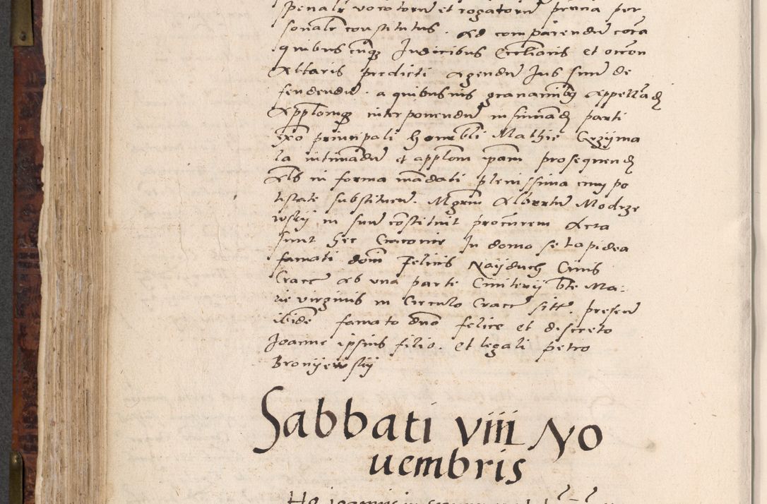 Zdjęcie nr 408 dla obiektu archiwalnego: Acta actorum causar[um sen]tenciarum tam diffinitivarum quam interlocutoriarum et obligacionum coram reverendo domino Benedicto Isdbienski cancellario Gnesnensi, cantore et vicario in spiritualibus generali Craccoviensi ad annum Domini millesimum quingentesimum quadragesimum quartum, cuius indicio est secunda, pontificatus sanctiss[imi] in Christo patris et [domi]ni nostri domini Pauli divina providencia pape tercii feliciter moderni, anno coronancionis eiusdem decimo, continuantur